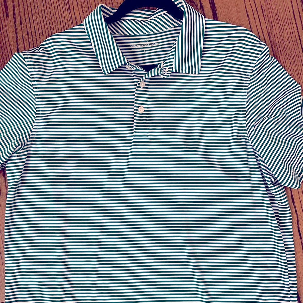 Vineyard Vines Stripe Sankaty Polo Mens size large